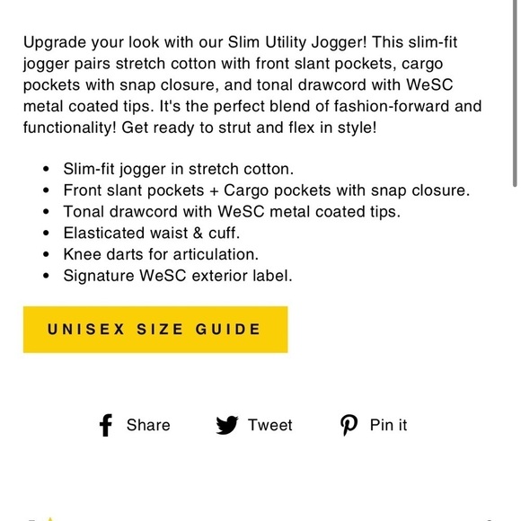 Wesc slim utility jogger - Picture 4 of 10